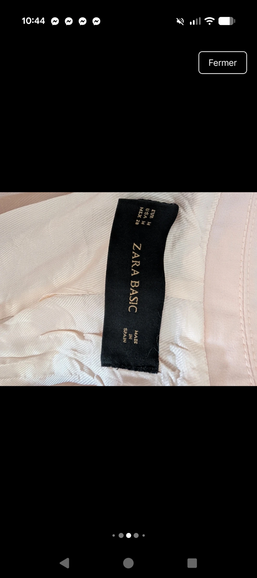 Magnifique Blazer / Zara Basic kostuumjas - Poederton / Nude - Maat M – photo 10